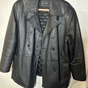 EMC 100% Genuine Leather Jacket Size Small
